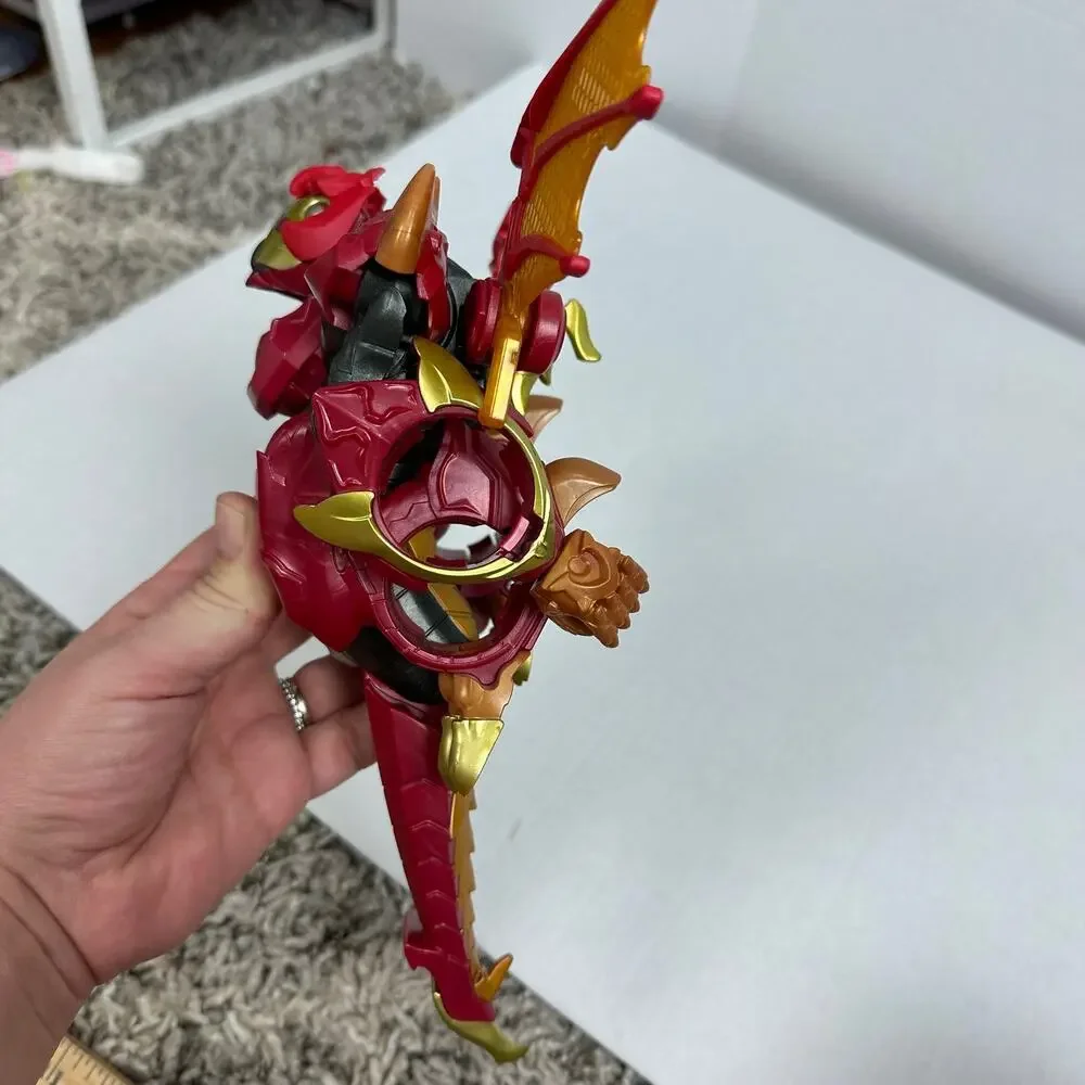 Spinmaster BAKUGAN DRAGONOID Infinity Transforming Figure Large Red Dragon Wings